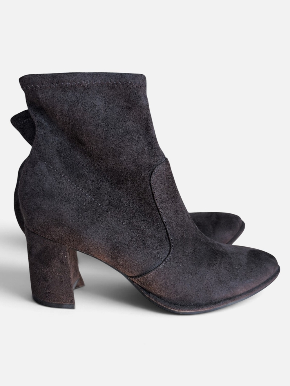Marc Fisher Women's Suede Ankle Boots - Dark Brown